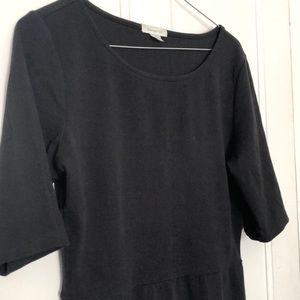 Garnet Hill black baby doll dress